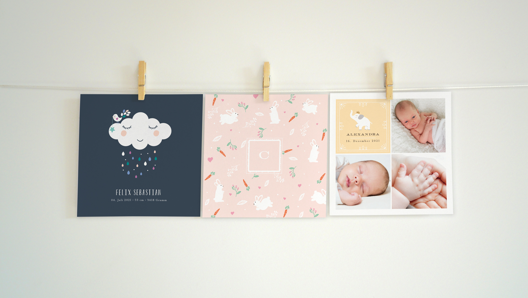 Hochwertige Und Individuelle Babykarten Mit Charme