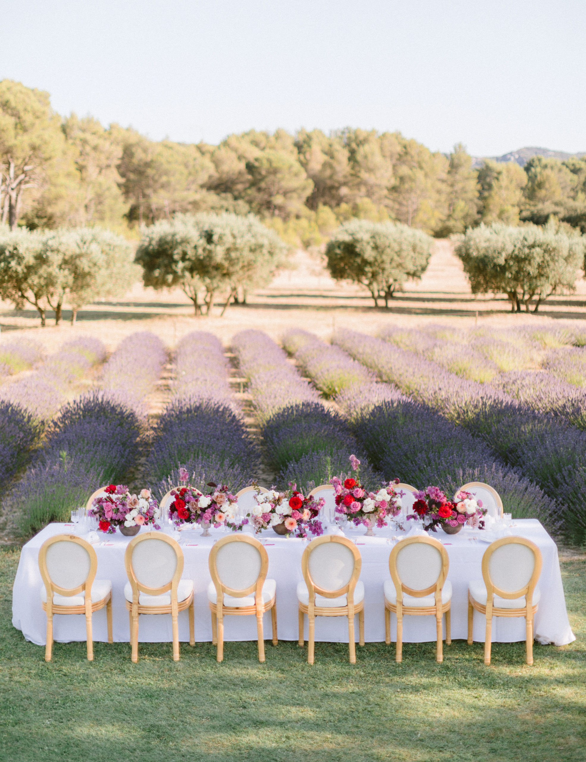 table de mariage champs de lavande ideas for a wedding in provence