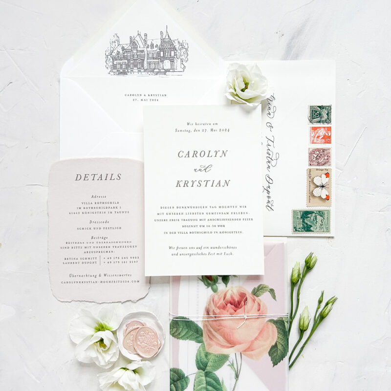 Wedding Stationery Set – Garden Glam