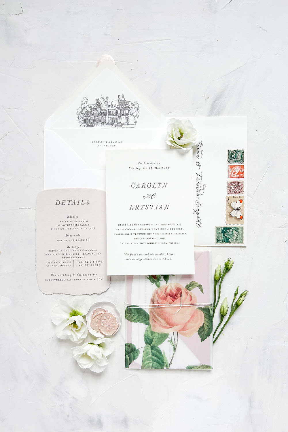 Wedding Stationery Set – Garden Glam