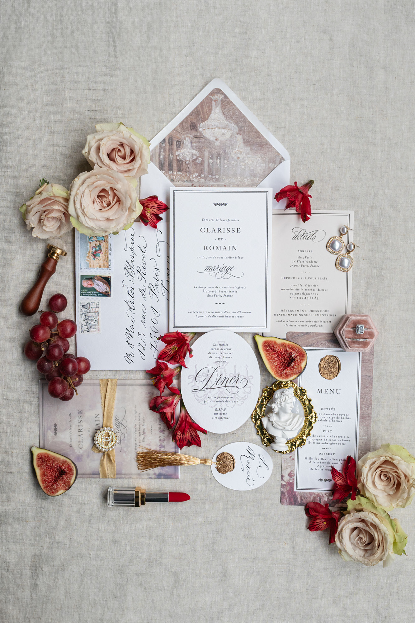 Maßgeschneiderte Hochzeitspapeterie