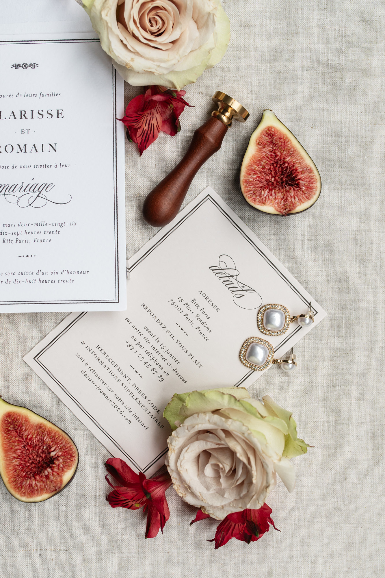 Was gehört zur Hochzeitspapeterie? Die Detailskarte