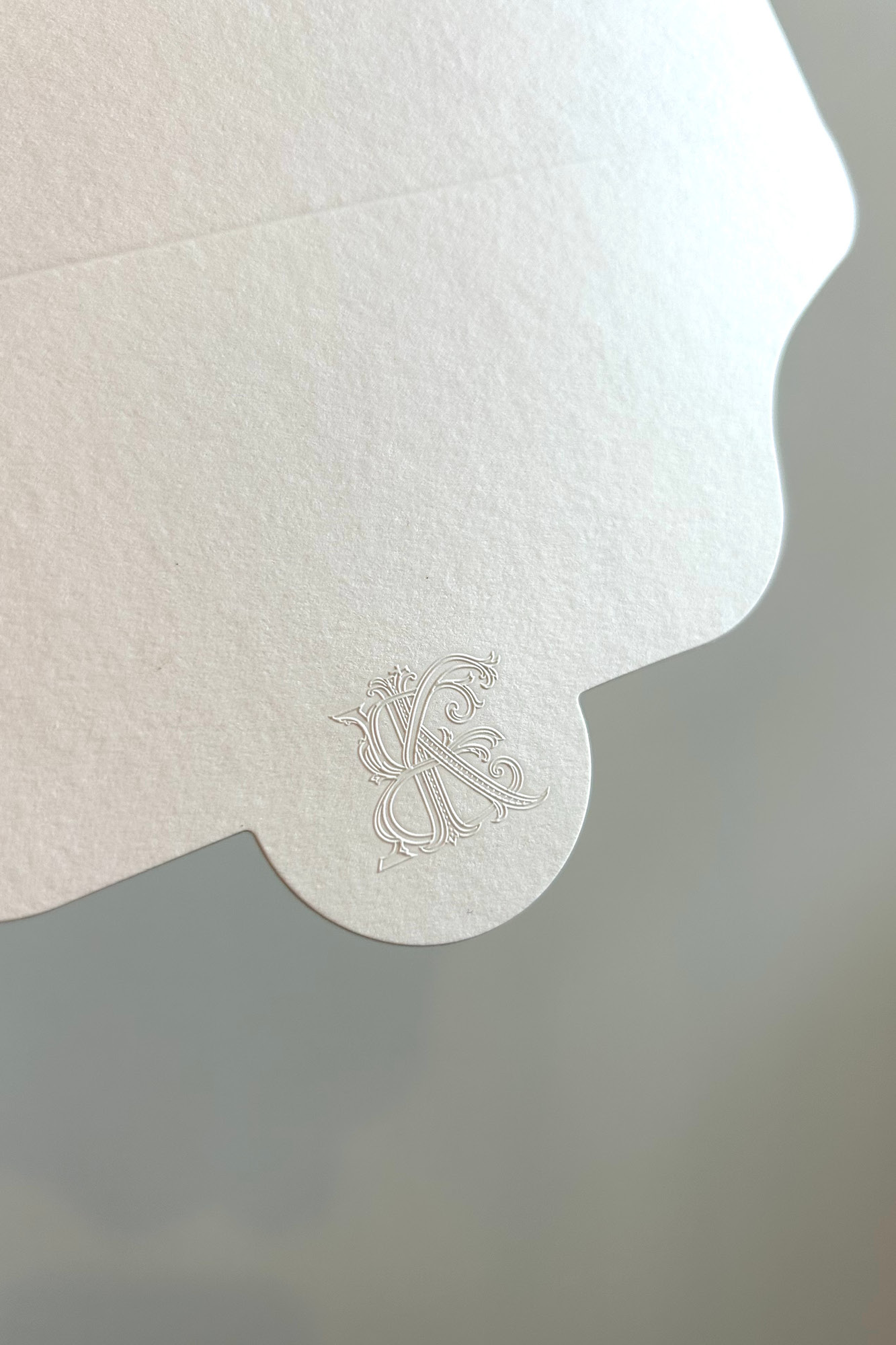 Letterpress Hochzeitseinladungen Blind Embossing Relief Druck