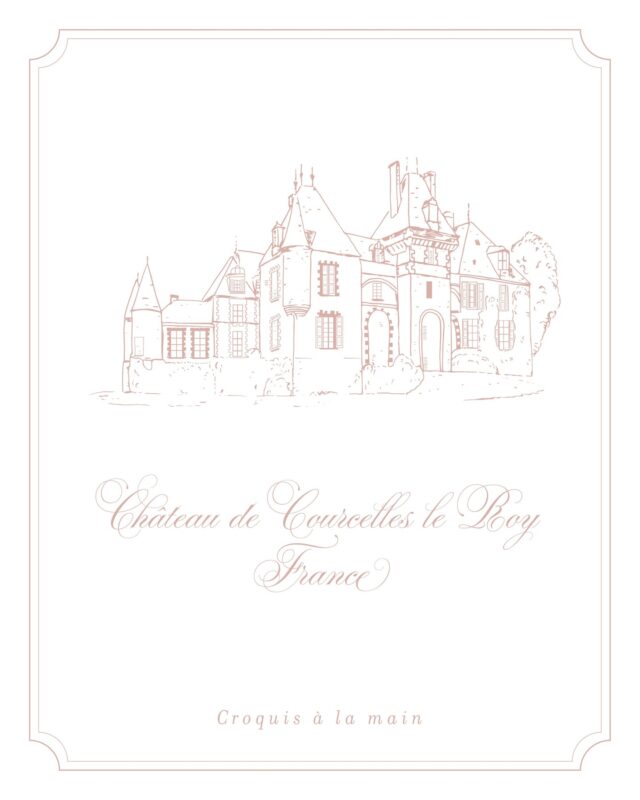 Bonjour! Le beau #châteaudecourcellesleroy réalisé pour le mariage d'Ella et Vincent qui fêteront en juillet leurs noces de coton.

#croquislieumariage #hochzeitslocationskizze #chateaudecourcellesleroy #papeteriedemariage #mariagechateau #mariagechâteau